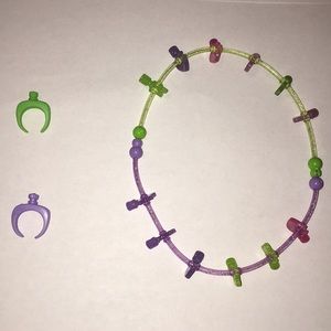 Squinkies rings and necklace/bracelet